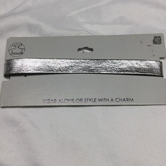 Metallic Faux Leather Choker (H15) - Picture 1 of 4